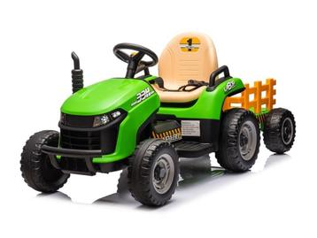 Tractor + aanhanger, 2 x 12 volt motoren, elektrische kinder beschikbaar voor biedingen