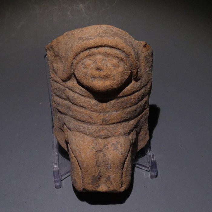 Veracruz, Mexico Terracotta Figuur kralen. 8 cm hoog., Verzamelen, Mineralen en Fossielen