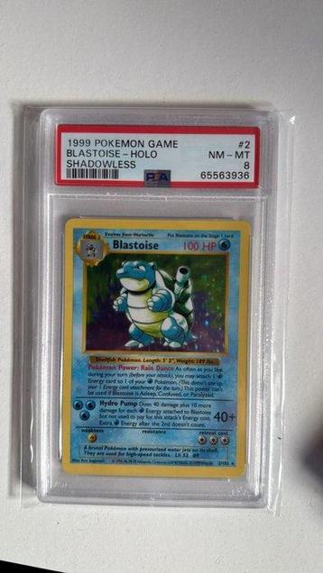 Pokémon Graded card - Tortank - PSA 8