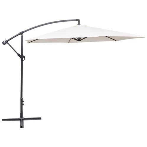 vidaXL Zweefparasol 3 m zandwit, Tuin en Terras, Parasols, Nieuw, Verzenden