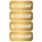 30x Sticker Beterschap - Goud - Wit - Sluitsticker -, Verzenden, Nieuw