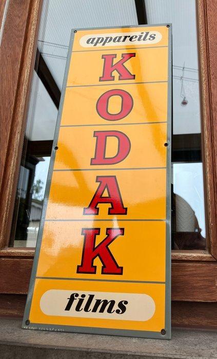 Kodak,  tax payé Brux. 1949 - Enseigne publicitaire,, Antiek en Kunst, Antiek | Wandborden en Tegels