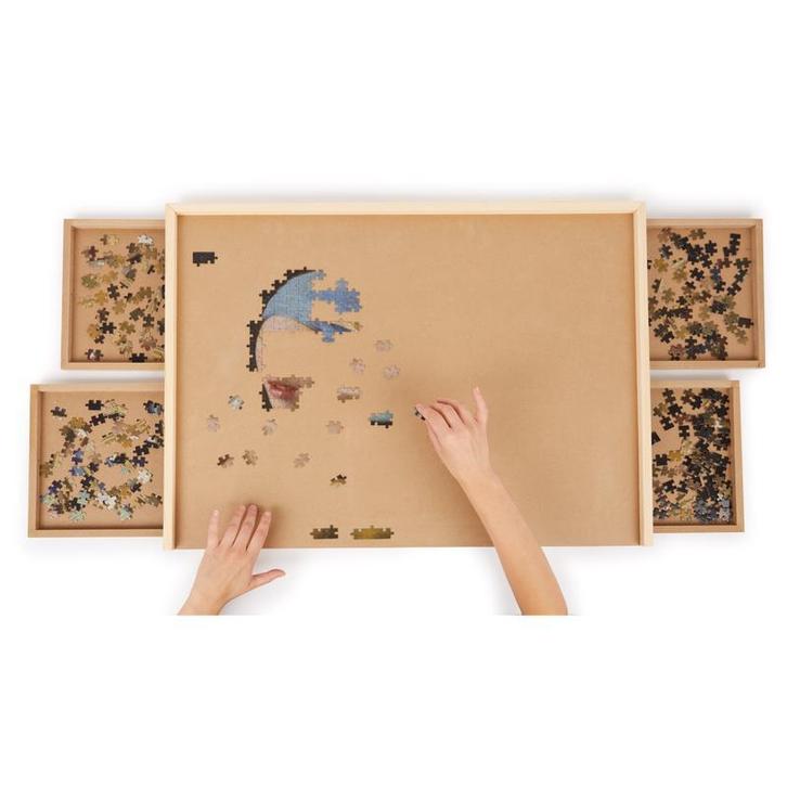 Puzzeltafel - Voor ca. 1000 puzzelstukjes | 76 x 57 x 4,5 cm, Huis en Inrichting, Tafels | Eettafels, Nieuw, Verzenden