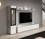 Wandmeubel Betonlook Wit Set van 3 TV-Meubel, Huis en Inrichting, Nieuw, 150 tot 200 cm, 25 tot 50 cm, Verzenden