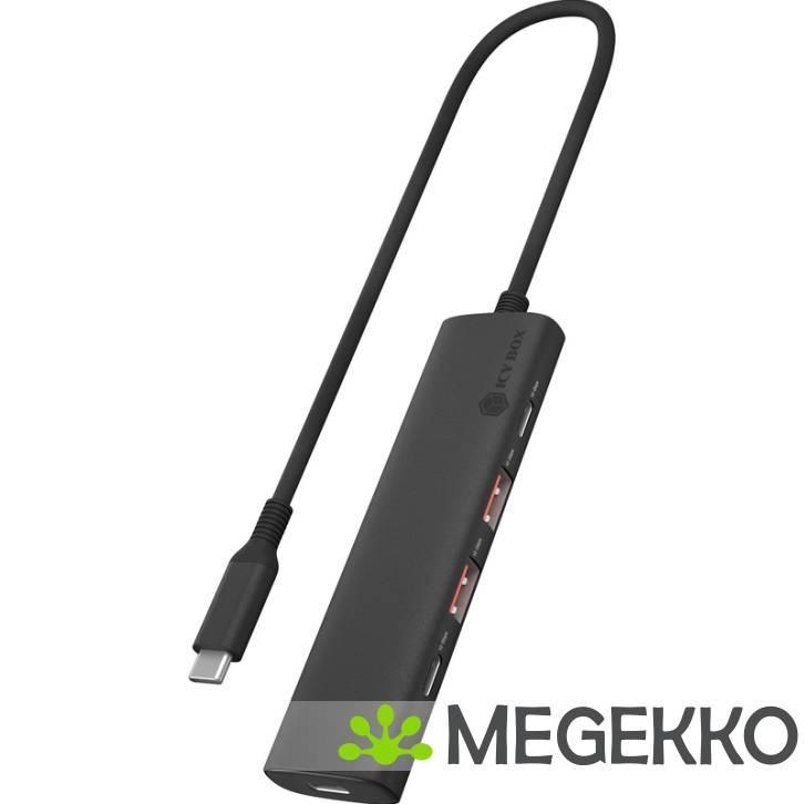 ICY BOX IB-HUB1437-CPD Bedraad USB 3.2 Gen 2 (3.1 Gen 2), Computers en Software, USB Sticks, Nieuw, Verzenden