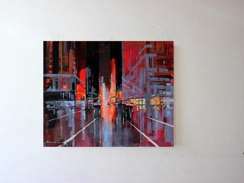Adam Wajerczyk (1975) - Street lights, Antiek en Kunst, Kunst | Schilderijen | Modern