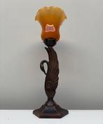 Tafellamp - Glas, Legering, Antiek en Kunst