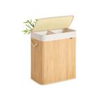 Bamboe Wasbak met Zak | Tweede Kansje | 51% (waskorf), Antiek en Kunst, Antiek | Woonaccessoires, Verzenden