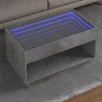 vidaXL Salontafel met Infinity LED 90x50x50 cm betongrijs, Huis en Inrichting, Verzenden, Nieuw