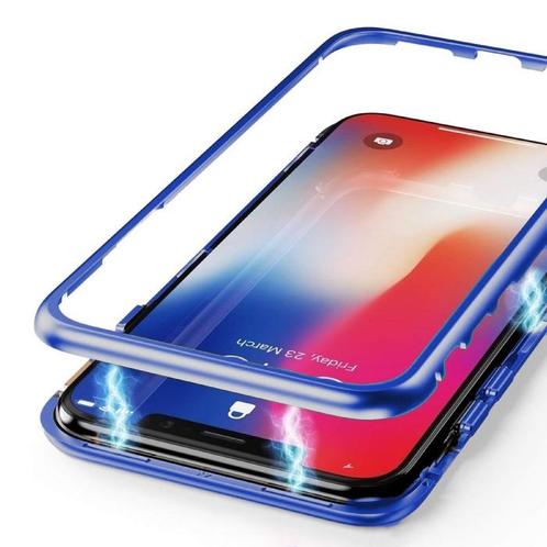iPhone XR Magnetisch 360° Hoesje met Tempered Glass - Full, Telecommunicatie, Mobiele telefoons | Hoesjes en Screenprotectors | Apple iPhone