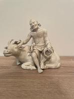 Rust op de buffel - Porselein, Blanc de Chine - China - 20e, Antiek en Kunst