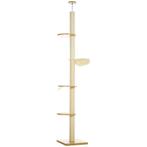 TRUUSK Plafondhoge Kattenkrabpaal 230-250 cm - Klimboom met, Verzenden, Nieuw