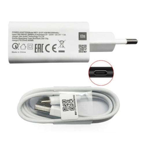 Fast Charge Stekkerlader + USB-C Oplaadkabel - 3A Quick, Telecommunicatie, Mobiele telefoons | Batterijen en Accu's, Nieuw, Verzenden