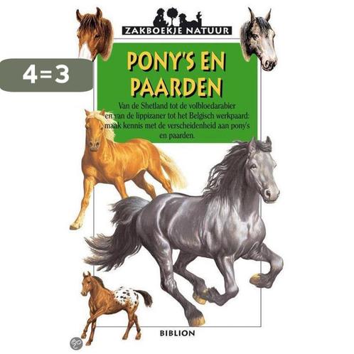 Ponys en paarden / Zakboekje Natuur 9789054834779, Boeken, Overige Boeken, Zo goed als nieuw, Verzenden