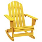 vidaXL Schommelstoel Adirondack massief vurenhout geel, Tuin en Terras, Verzenden, Nieuw