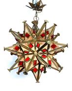 Plafondlamp - Glas-in-lood - Lustre ster, Antiek en Kunst