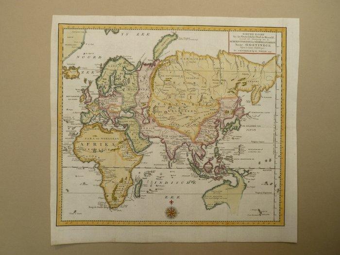 Worldmap - Europa / Azië / Afrika / Australië; Isaac Tirion, Boeken, Atlassen en Landkaarten