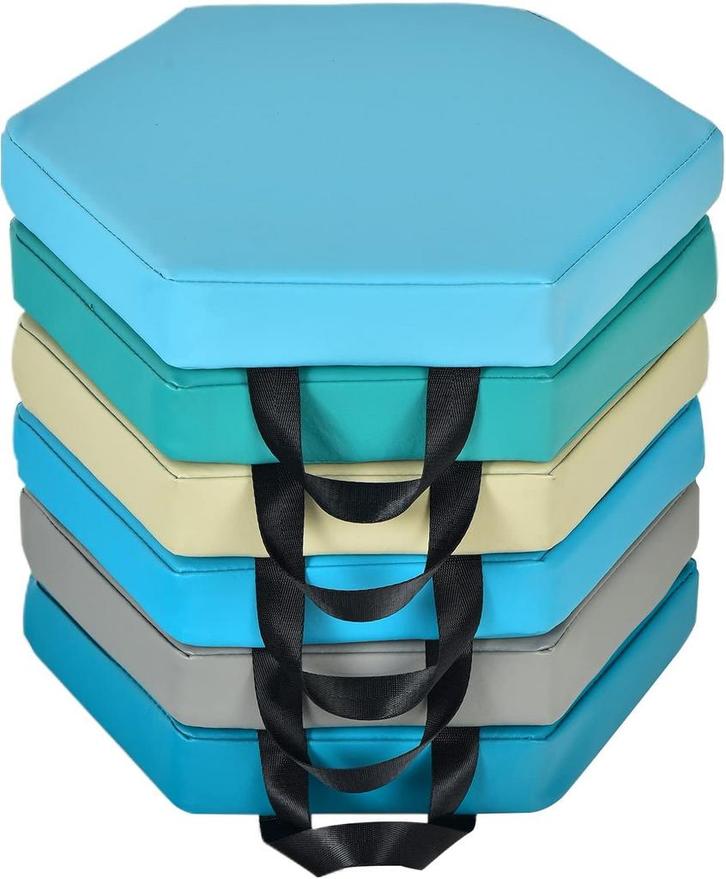 Zitkussen - Stoelkussen - Grondkussen - 6 Stuks - 38x34 cm -, Tuin en Terras, Tuinmeubel-accessoires, Nieuw, Verzenden