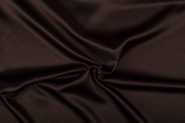 Satijn stof bruin - Glanzende stof 50m op rol, Hobby en Vrije tijd, Stoffen en Lappen, Verzenden