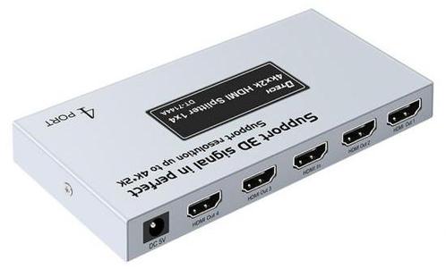 D-TECH 4 Poorts HDMI Splitter-Standaard (Diversen) NIEUW, Doe-het-zelf en Bouw, Elektriciteit en Kabels, Ophalen of Verzenden