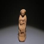 Oud-Grieks Aardewerk Vrouw met een kind. 9 cm H. 3e - 4e