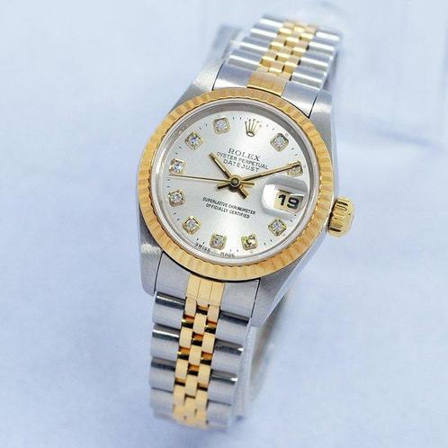 Rolex - Oyster Perpetual Datejust Ladies Diamonds - Ref., Handtassen en Accessoires, Horloges | Heren