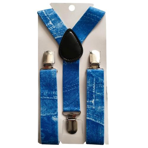 Fako Fashion® - Kinder Bretels - Print - Jeans - 65cm -, Kinderen en Baby's, Kinderkleding | Overige, Verzenden