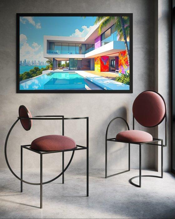 KOYA (1967) - Archi dream in New-York 2 Toile 1/1 XXL, Antiek en Kunst, Kunst | Designobjecten