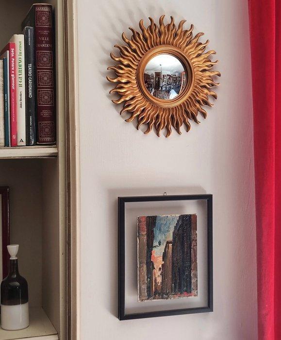 Wandspiegel- Heks Oog / Butler - Glas, Hars - Convex, Antiek en Kunst, Curiosa en Brocante