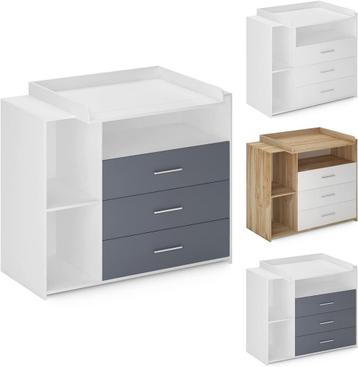 Infantastic® Aankleedcommode -met aankleedkussen, 3 laden, 3 beschikbaar voor biedingen