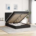 vidaXL Ottoman bed met matrassen 140x190cm fluweel zwart, Huis en Inrichting, Slaapkamer | Bedden, Verzenden, Nieuw
