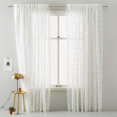 transparant gordijn (150x295 cm) triangel (Raamdecoratie), Huis en Inrichting, Stoffering | Gordijnen en Lamellen, Nieuw, Verzenden