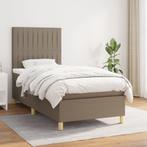 vidaXL Sommier à lattes de lit avec matelas Taupe 80x200, Verzenden