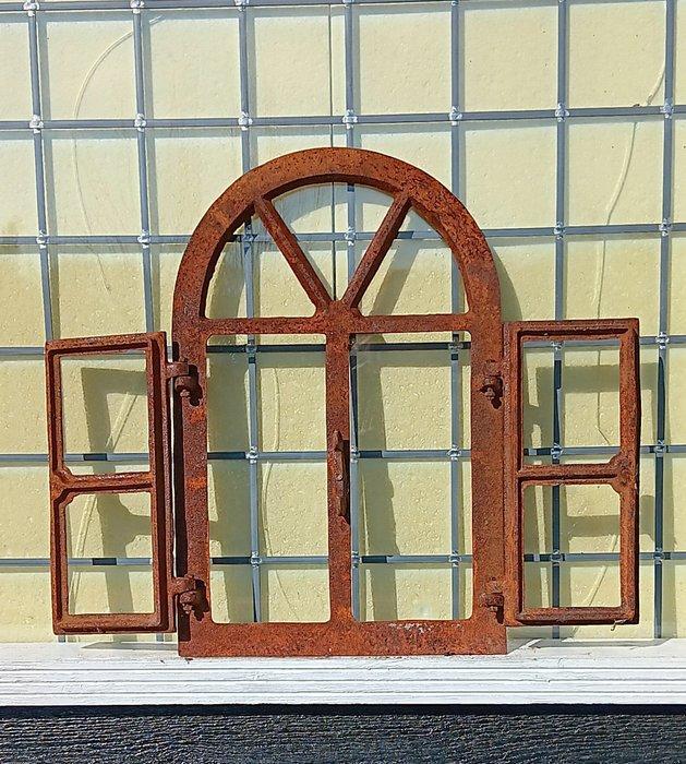 Paneel - gietijzeren stal raam - Gietijzer, Antiquités & Art, Art | Objets design