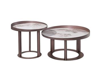 Veiling - Bijzettafel Sintered stone pandora rond 50x55 cm