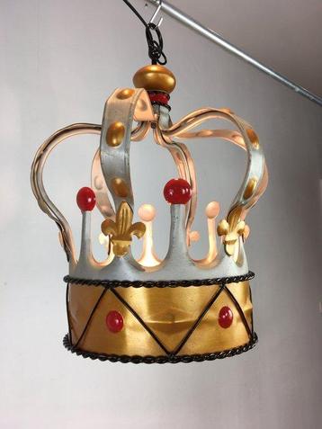 Lamp - Metaal - Vintage kroon verlichting, kroon lamp,