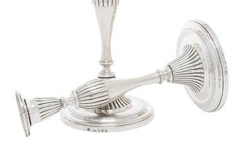 Robert Sharp - Chandelier (2) - Argent 925 - 28,5 cm H, 229