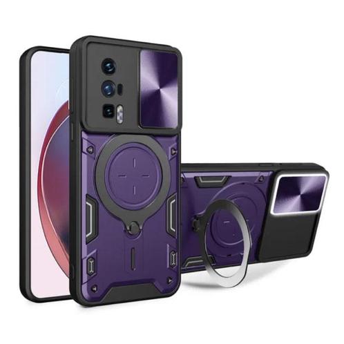 Xiaomi Poco F5 (5G) Hoesje met Ring Kickstand en Magneet -, Telecommunicatie, Mobiele telefoons | Hoesjes en Screenprotectors | Overige merken
