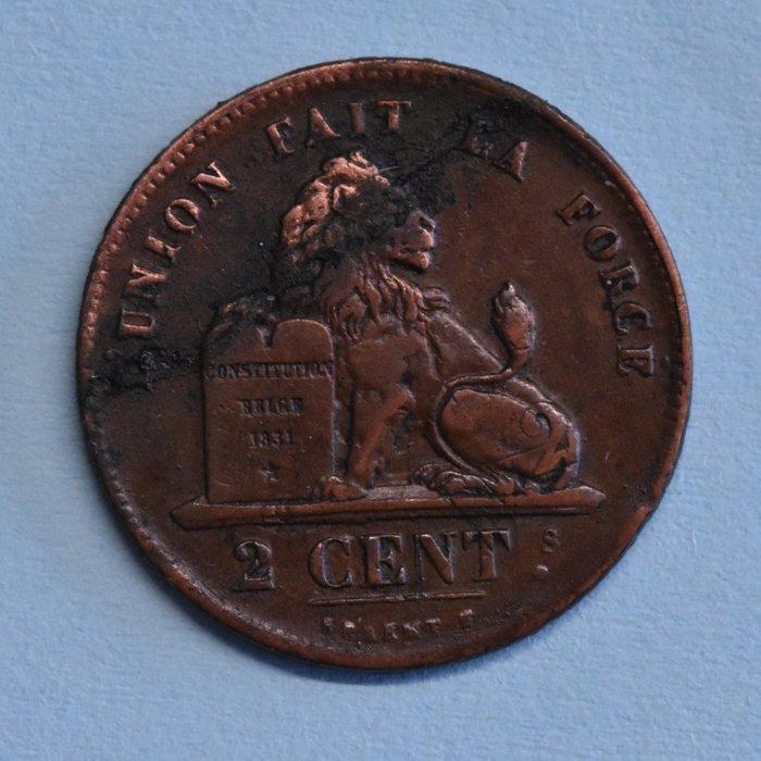 België. Leopold I. 2 Cent 1836 Op Nederlandse Cent (Zonder, Postzegels en Munten, Munten | Nederland