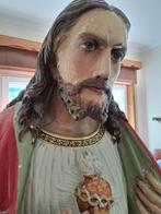 Kerkbeeld - Jésus Sacré Cœur - 120 cm - Antique - Bois -, Antiek en Kunst