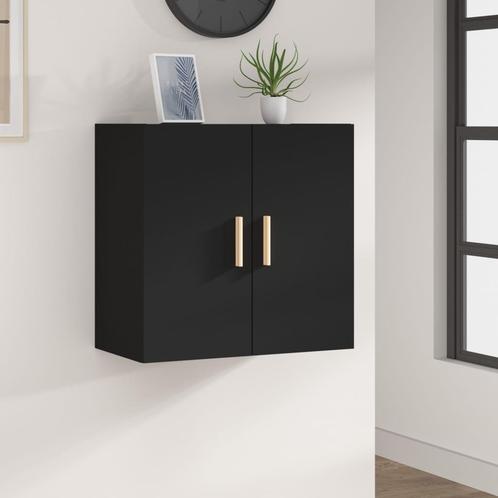 vidaXL Wandkast 60x30x60 cm bewerkt hout zwart, Huis en Inrichting, Kasten | Overige, Nieuw, Verzenden