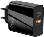 2dekans | Vlectro wandoplader - 65W - usb-C en usb-A, Computers en Software, Ophalen of Verzenden, Nieuw