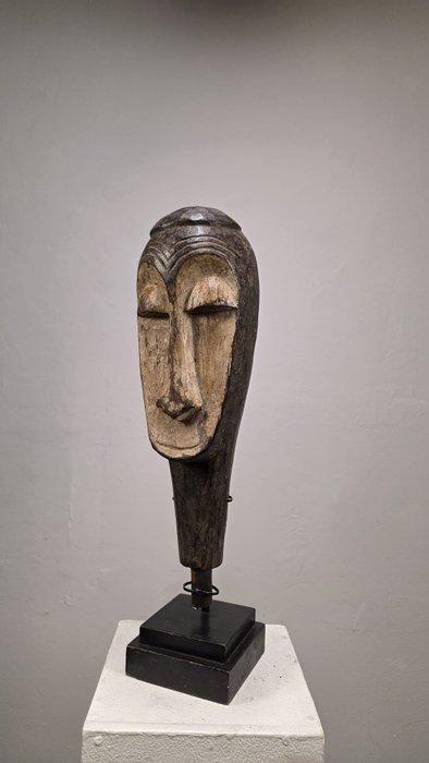 Houten hoofd - Lega - Congo RDC (Zonder minimumprijs), Antiek en Kunst, Kunst | Niet-Westerse kunst
