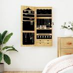 vidaXL Sieradenkast met spiegel wandgemonteerd 37,5x10x90 cm, Huis en Inrichting, Woonaccessoires | Spiegels, Verzenden, Nieuw