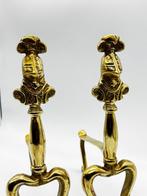 Pair of Antique British Victorian Brass Fire Dogs (Andirons), Huis en Inrichting, Nieuw