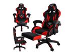 Veiling - Gamingstoel  zwart en rood