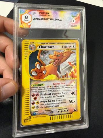 Pokémon - 1 Card - Charizard Crystal Holo - Skyridge - WOTC beschikbaar voor biedingen