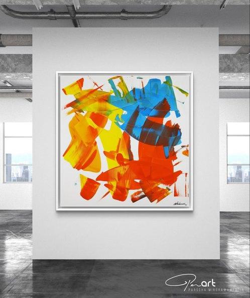 Parscha Mirghawameddin - Tropical Vibes - XXL, Antiek en Kunst, Kunst | Schilderijen | Modern