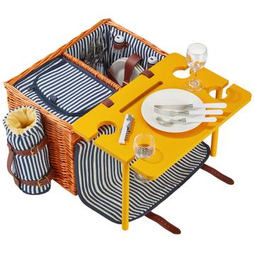 tectake Picknickmand Texel voor 4 personen, met koelvak & ac beschikbaar voor biedingen