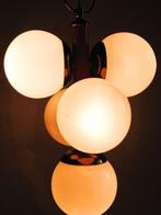 Plafondlamp - Metaal en opaline, Antiek en Kunst